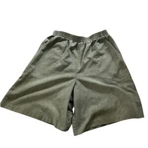 Vintage high rise linen like shorts size med